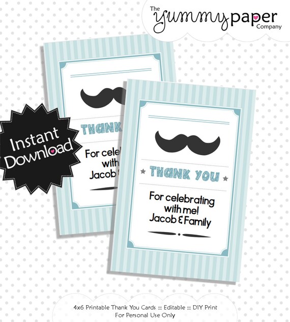 Unique 70 Thank You Card Editable