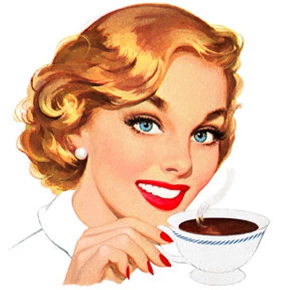 Image result for images cartoon mother drinking coffee