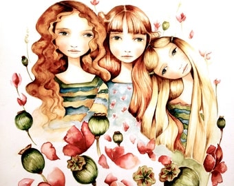 The 3 sisters art print