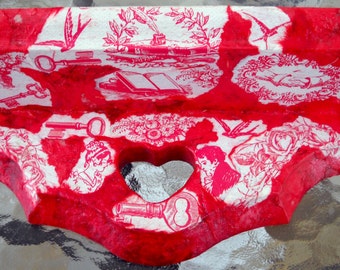 Small Pride and Predjudice Valentine Collage Wall Shelf