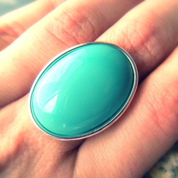 Turquoise wide band rings for women for sale