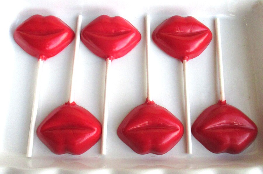 18 Lips Lollipops Chocolate Lips candy lips lips suckers