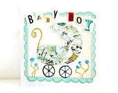 New baby boy card, new baby card, new baby congrats, new baby gift idea.