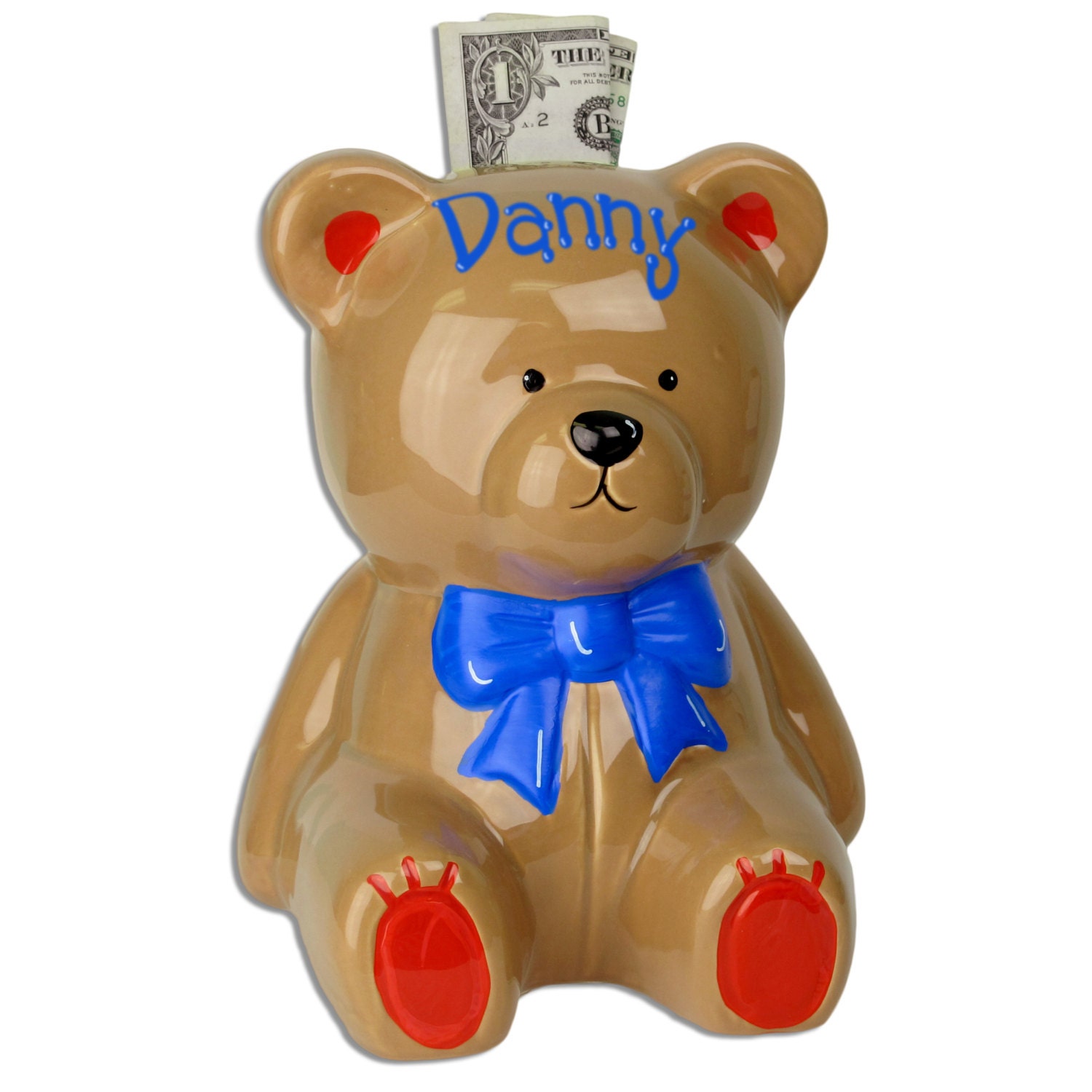 ceramic bear piggy bank