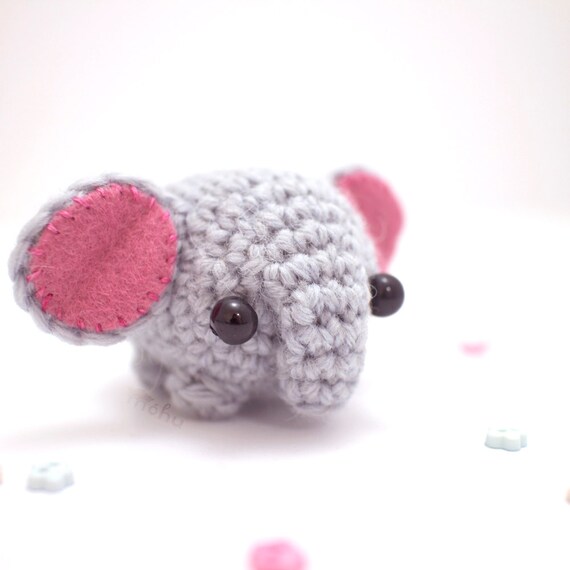 amigurumi elephant plush toy cute elephant decor by mohustore