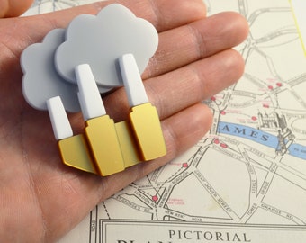 Battersea Power Station Brooch