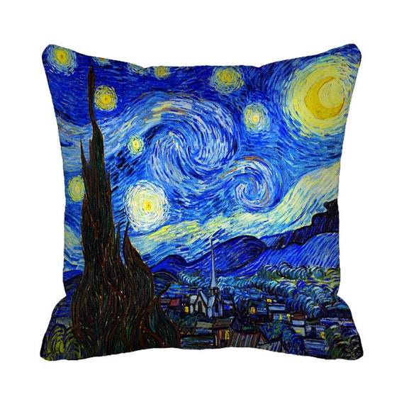  Pillow Cover 18x18 Eco Friendly Fabric 18 inch Art Pillow Cover blue