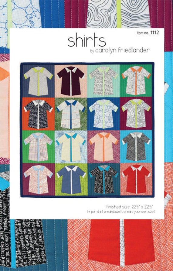 Items similar to Shirts  Quilt  Pattern  Carolyn 