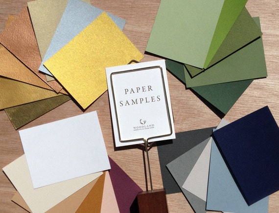 Paper Samples Pack For Papercut Ketubah Woodland Papercuts