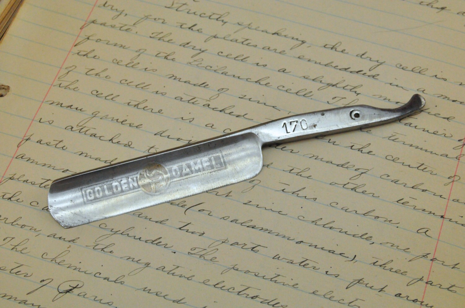 Vintage straight razor blade antique razor by aVintageParcel