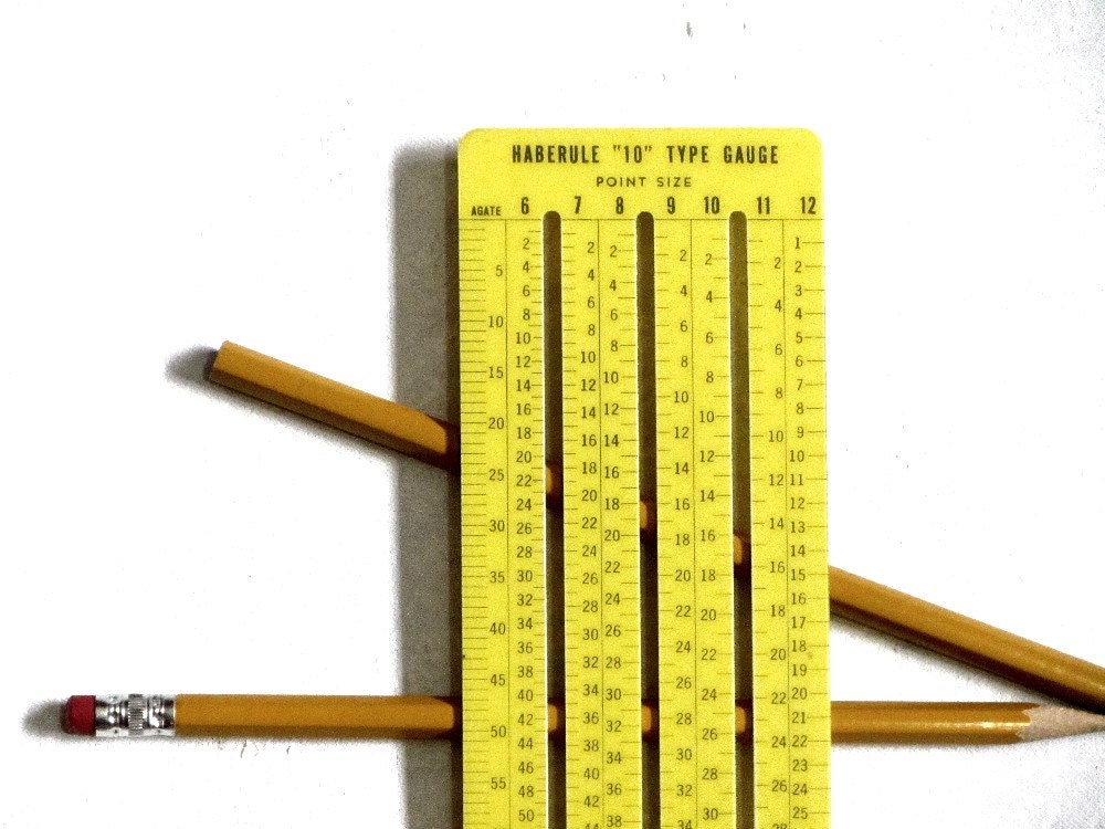 haberule 10 type gauge printer ruler type specifying by type of ruler