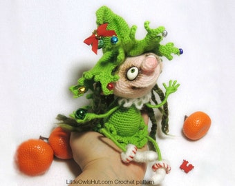 064 Doll Marie the Christmas tree - Amigurumi Crochet Pattern PDF file by Pertseva Etsy