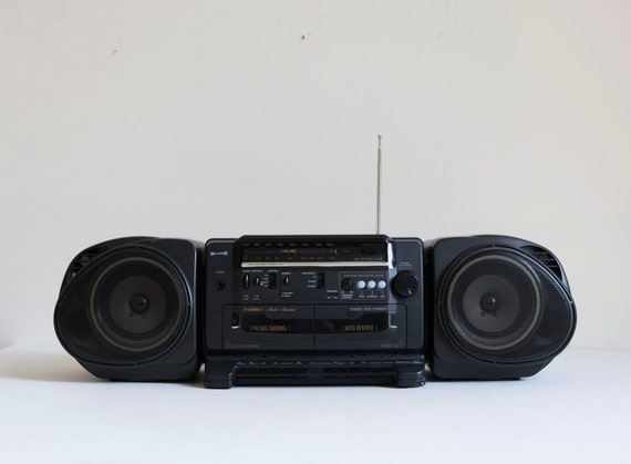 Fisher Dual Cassette Deck Vintage AM FM Portable Boombox