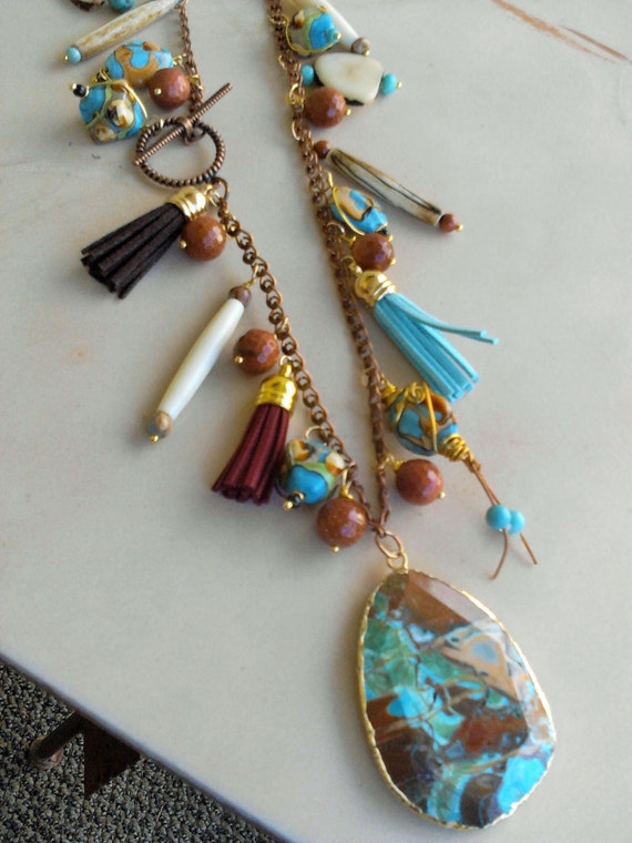 WESTERN NECKLACE large pendantmakes a by AZWesternDesigns on Etsy