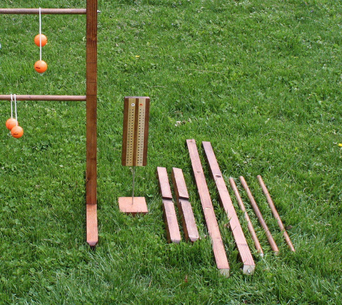 Ladder Ball Game Set With Tote Wooden By Rozemazingdesigns