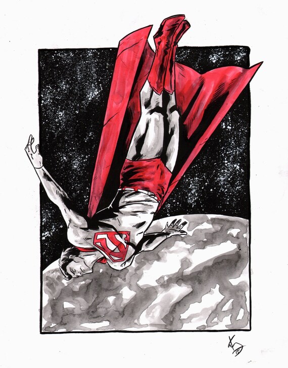 Superman original art