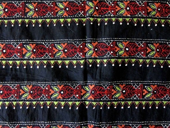 Embroidered Kantha Fabric