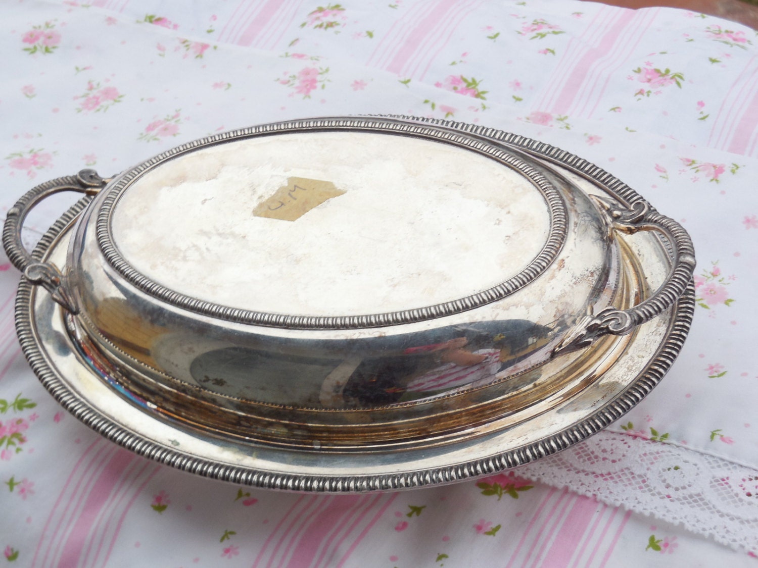 Silver Butter Dish Very OrnateFancy Butter Dish Silver