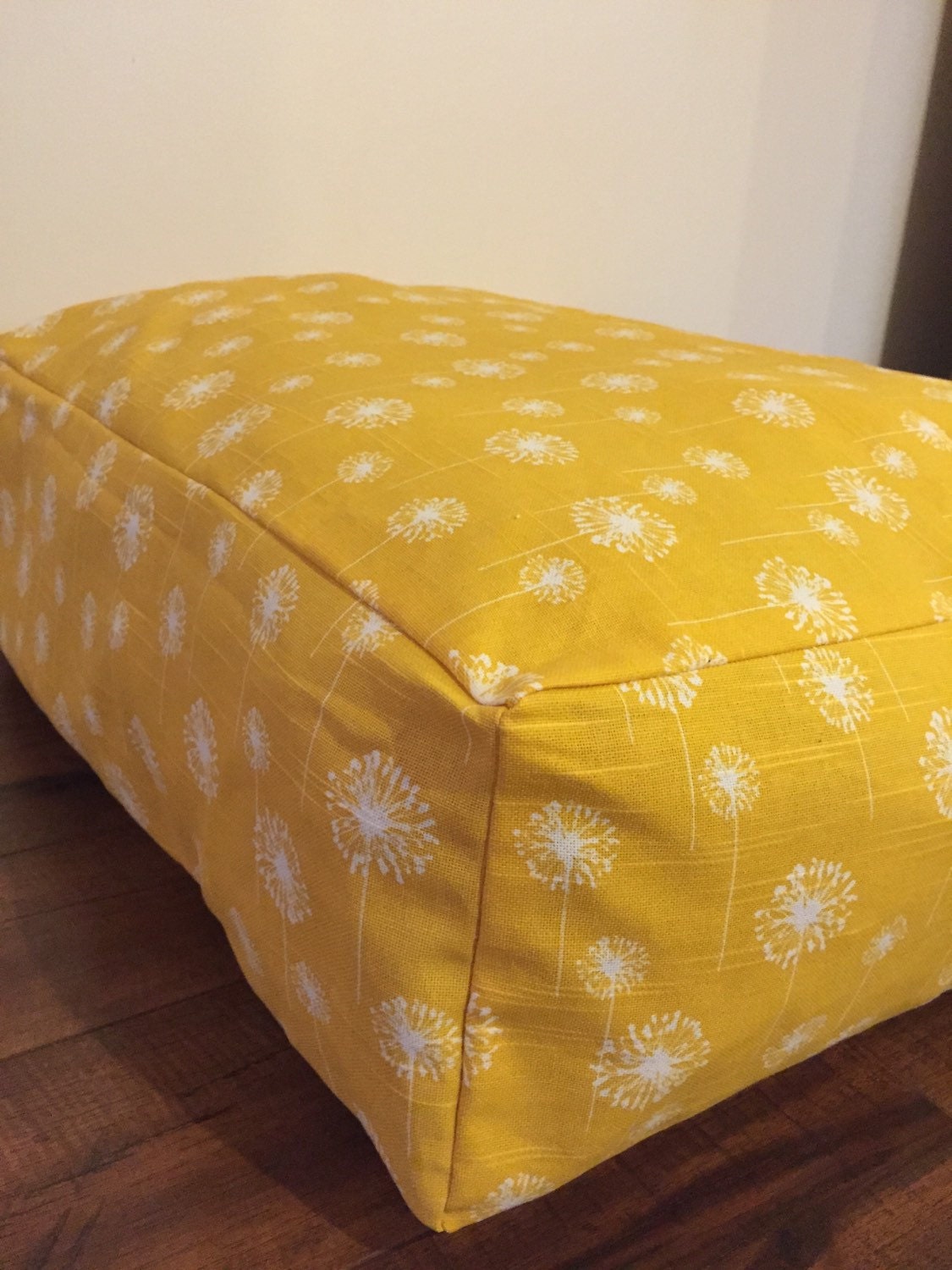 Large Floor Pillow Bean Bag Dandelion Pattern with zipper