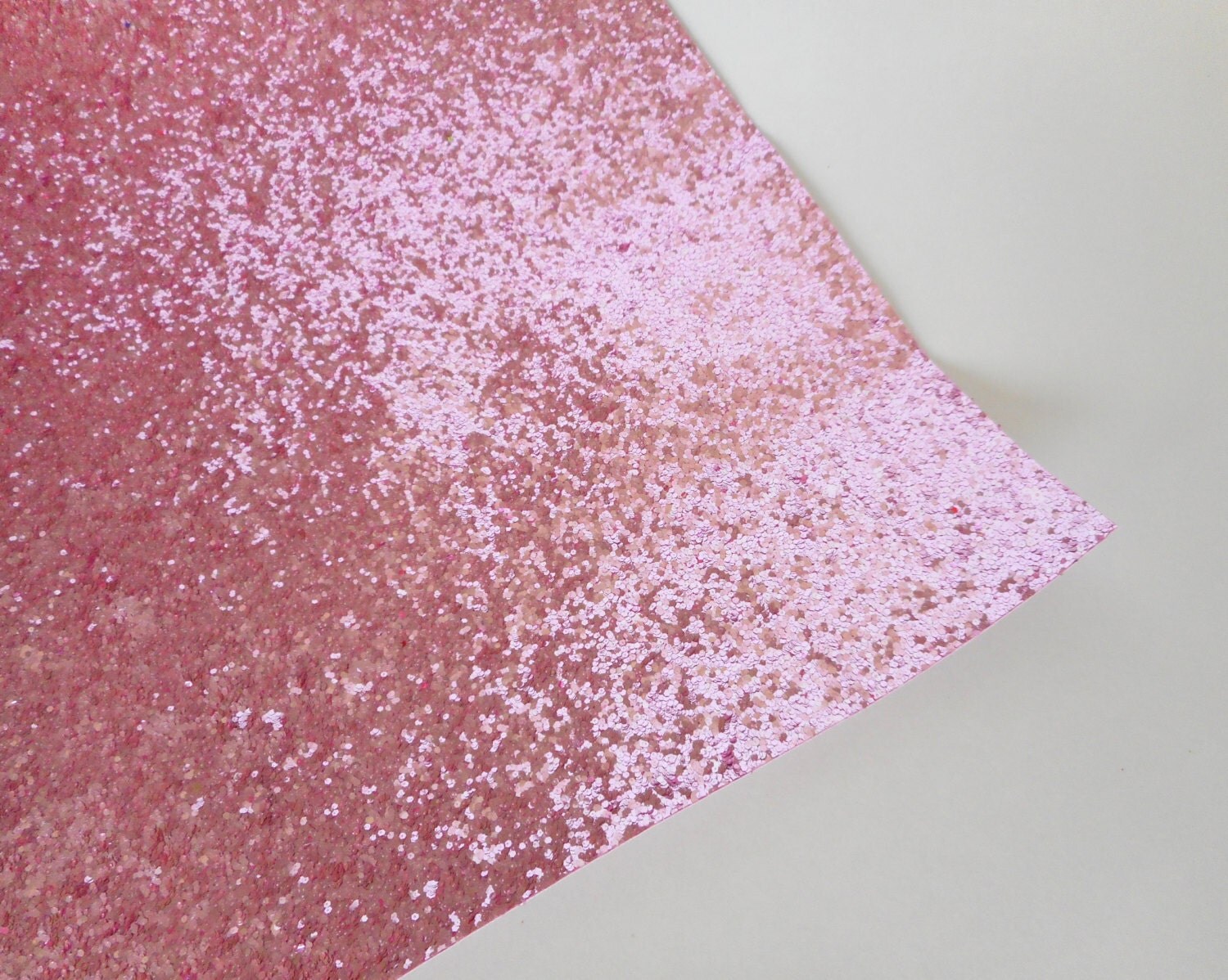 8x11.5 Light Pink Chunky Glitter Fabric Sheet by blessed2create