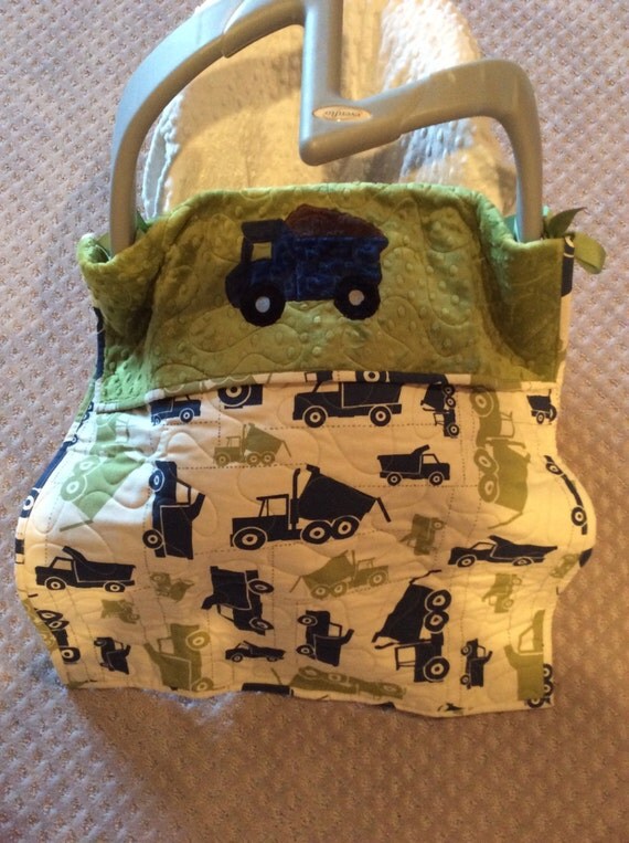 Dump Truck Car Seat Quilt Stroller Quilt Boys Quilt Dump