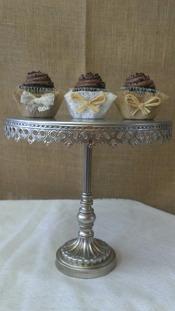 metal cake stand 12 classic shabby chic by threetwigsdesigns metal cake stand 12 classic shabby chic by threetwigsdesigns
