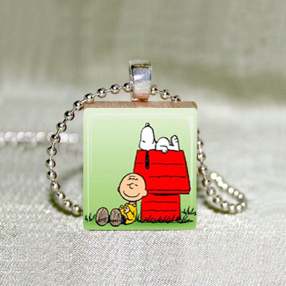 Scrabble Jewelry Peanuts Snoopy 2 Charlie Brown Choose