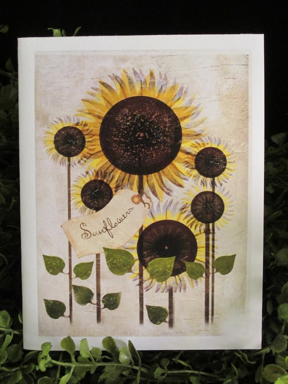 Sunflower Helen Keller Quote Everyday Card FREE SHIPPING