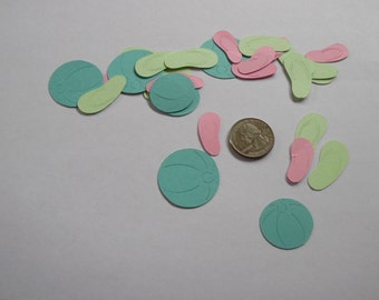 Pool Party Confetti- Flip Flop Table Confetti - Beach Barty Confetti-