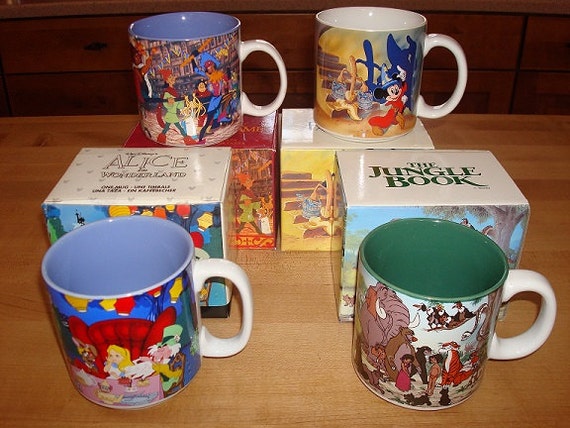 Collectible Ceramic Disney Mugs / Coffee Mugs With Original Boxes (SOLD ...