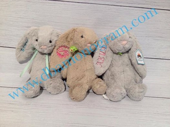 monogrammed jellycat bunny