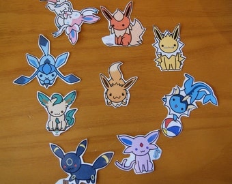 Eevee Evolutions Stickers and Magnets