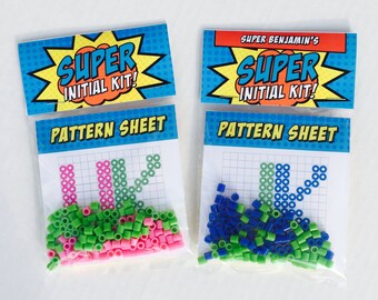 Superhero Favor --Perler Bead Kit Favor--