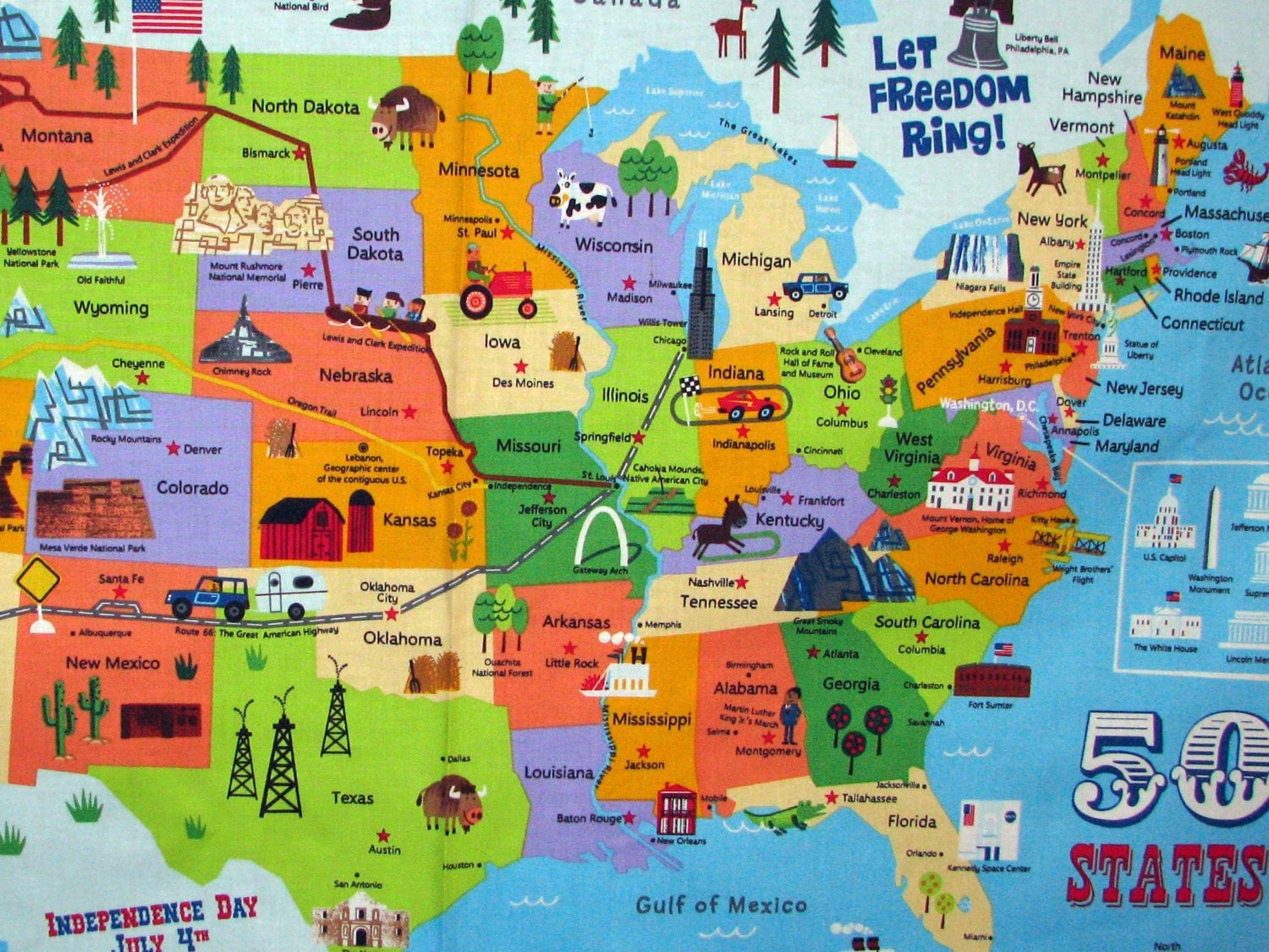 united-states-map-panel-50-states-landmarks-tourist-sites