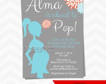 She's ready To Pop Invitation