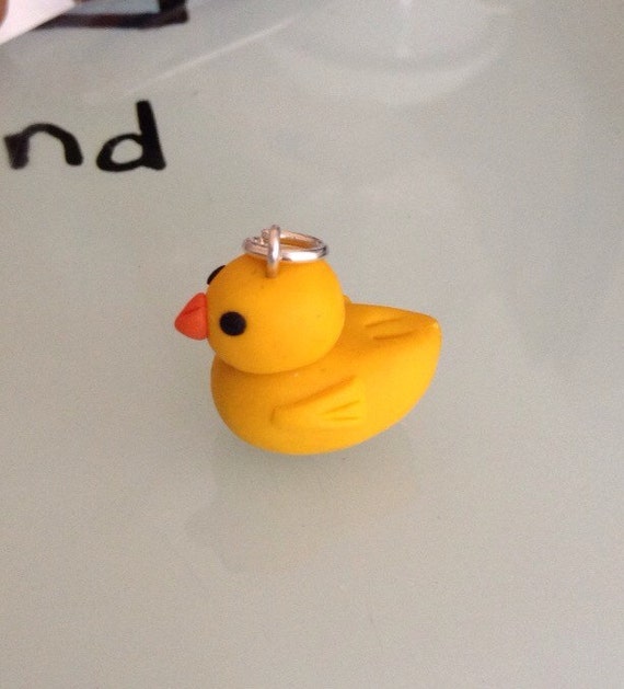Polymer Clay Duck Charm by Bunberries on Etsy