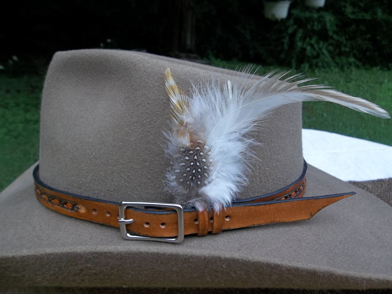 Hand Tooled Hand Made Leather Hat Bands Great Christmas