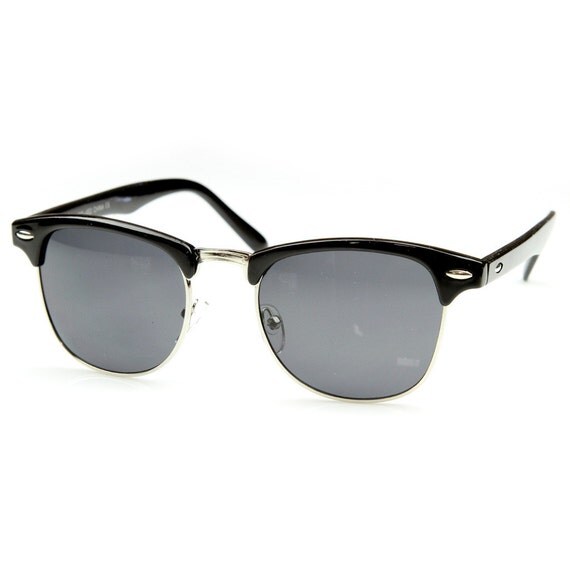 Vintage Sunglasses Retro Deadstock Half Frame by frameandoptic