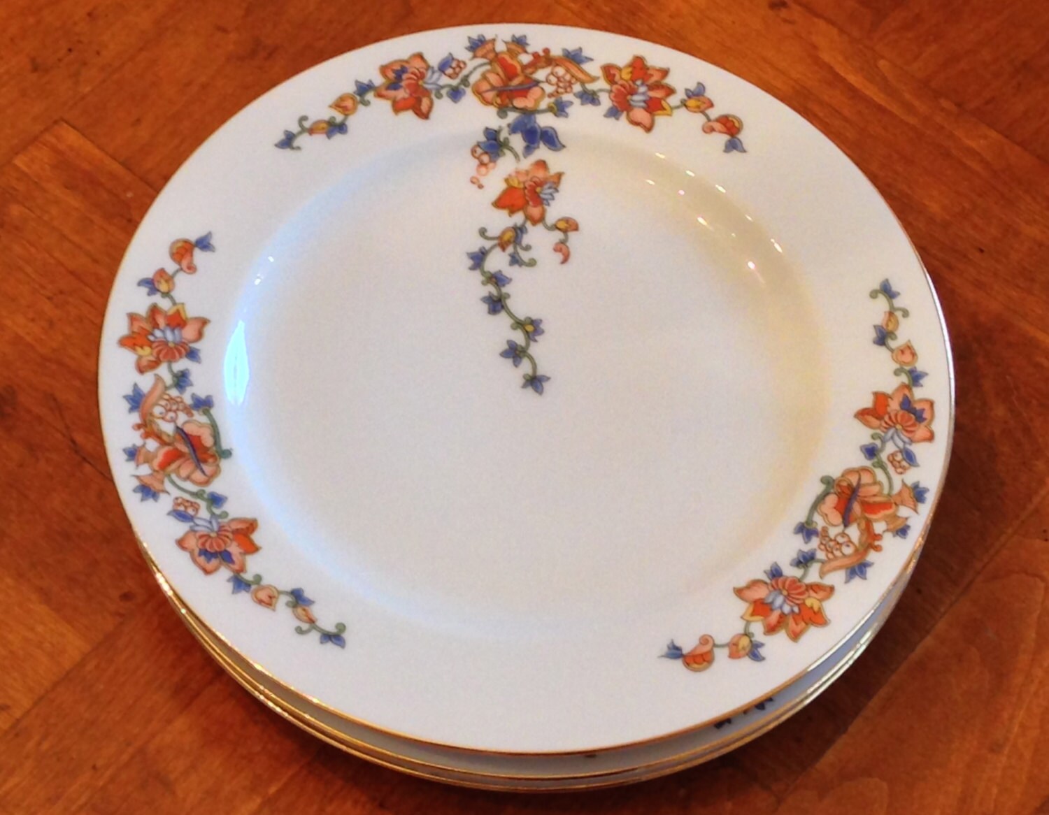 Royal Bayreuth Bavarian China Set of Four Salad Plates