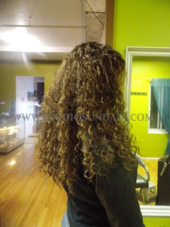 Curly Tape Hair Extensions 100 Remy Human Hair by StudioSundari