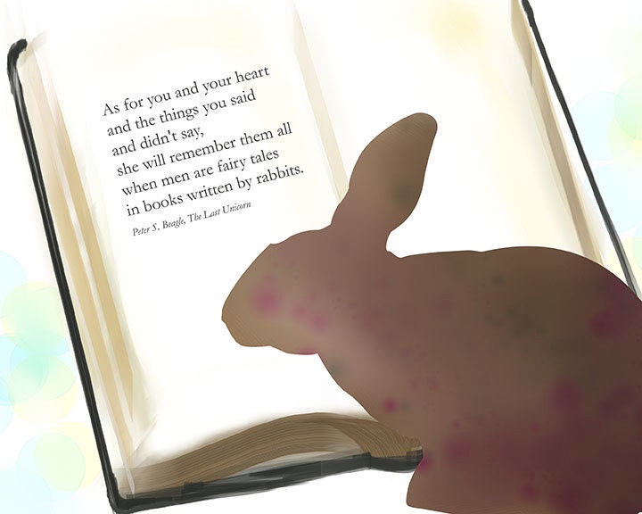 Peter S. Beagle the Last Unicorn quote As for you and