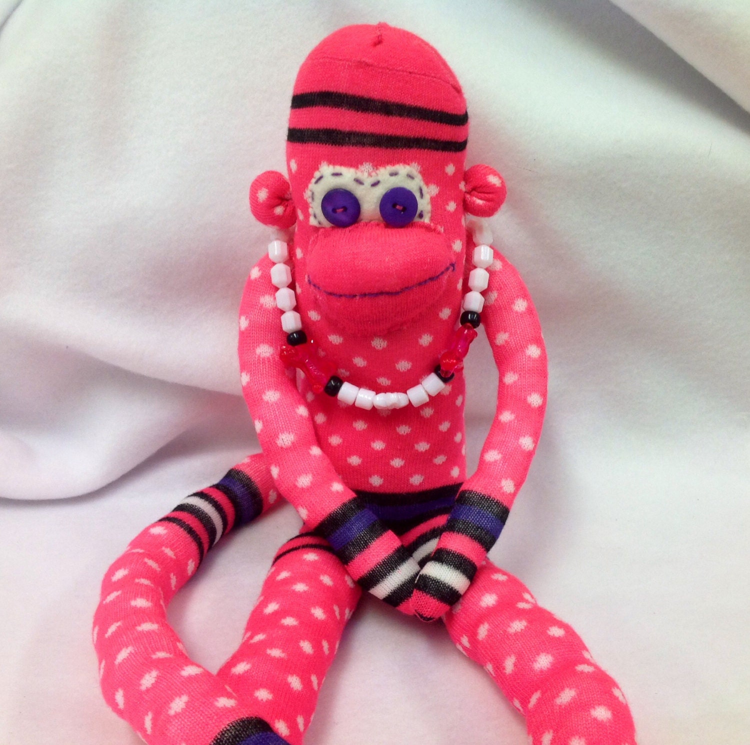 pink sock monkey