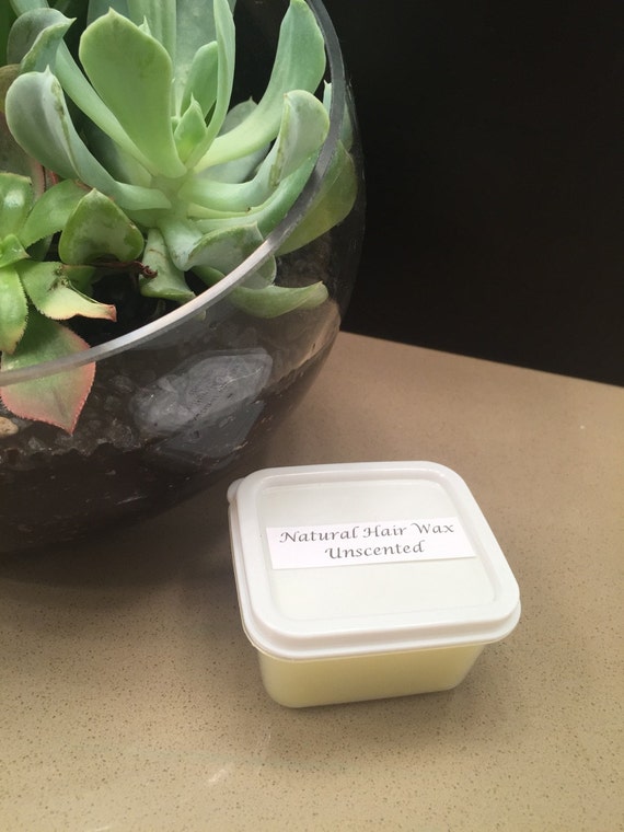 Natural hair wax. Unscented. Nourishing styling pomade beard