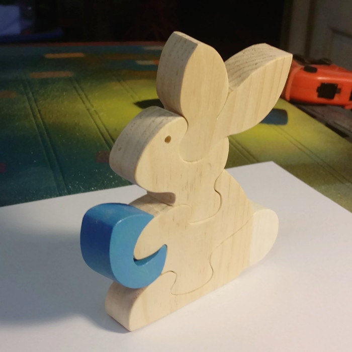 Easter Toys Easter Bunny Handmade Wooden Kids Toys Easter
