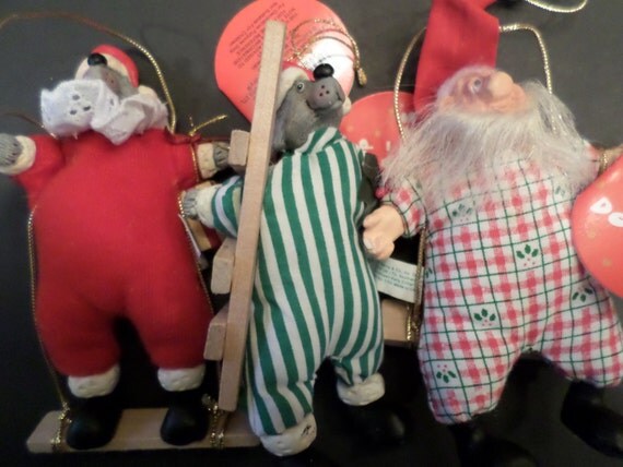 russ berrie christmas flop a doodle ornaments set of five russ berrie christmas flop a doodle ornaments set of five