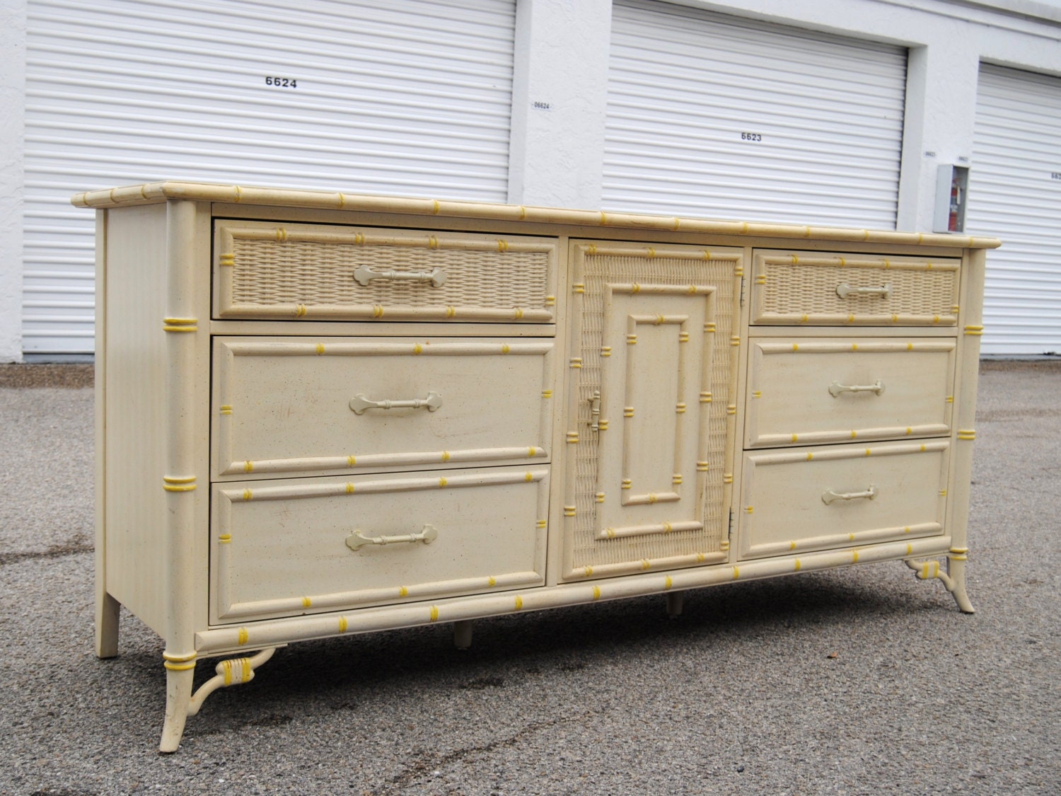Vintage Stanley Faux Bamboo Dresser Credenza Mid Century Hollywood Regency Palm Beach Haute Juice Vintage Stanley Faux Bamboo Dresser, Vintage Stanley Faux Bamboo Furniture