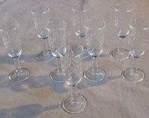 Popular items for cordial glasses set on Etsy
