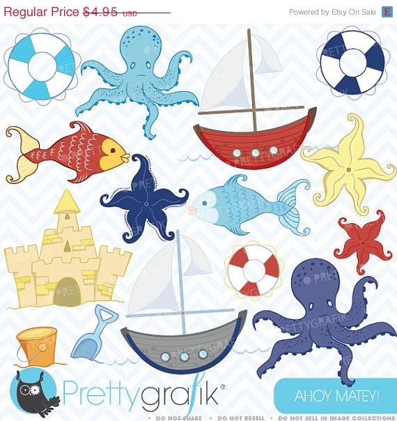 80% OFF SALE beach clipart commercial use, vector graphics, digital clip art, digital images - CL306 Il_570xn