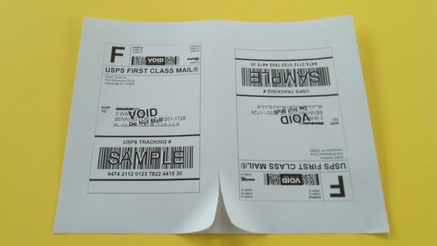 200 SHIPPING Labels 100 Sheets for Etsy labels