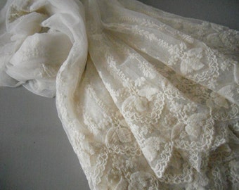 French Lace Edged Milk Velvet main image 0